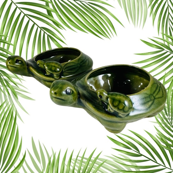 Set of to little vintage ceramic turtles, tea, light holders. - Picture 5 of 8